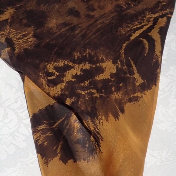 Vintage Leopard Print Square Scarf - Picture 3 of 5